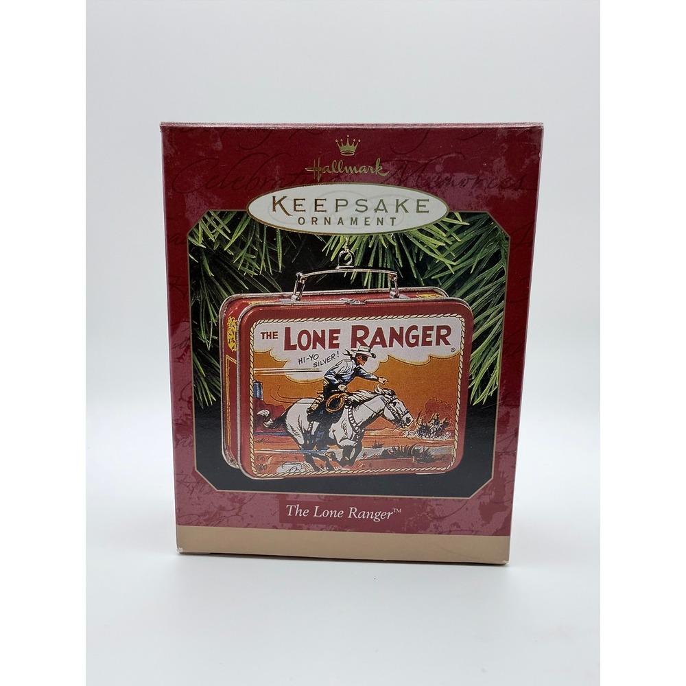 Hallmark Keepsake Ornament The Lone Ranger Lunch Box Pressed‎ Tin 1997